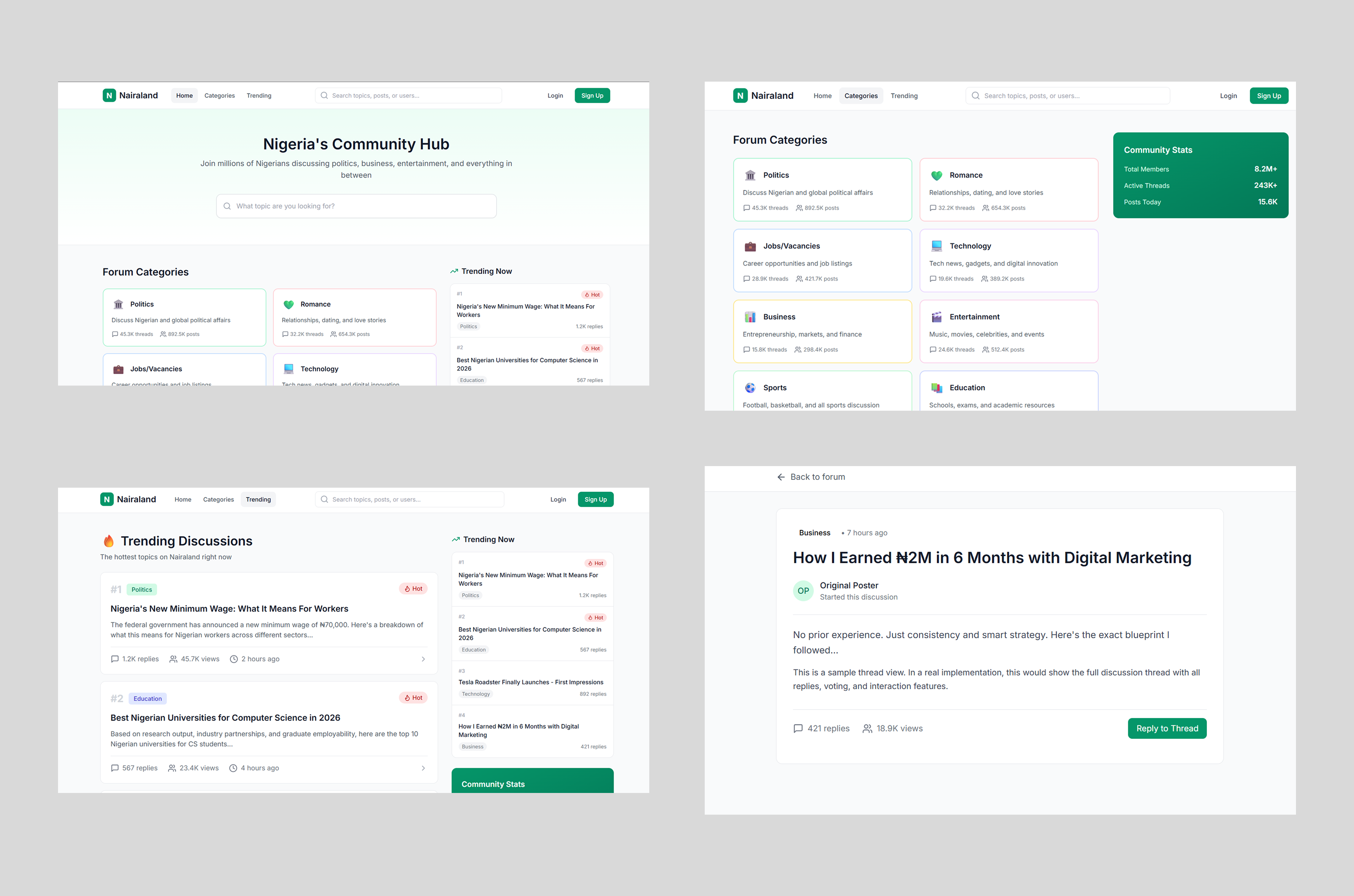 Nairaland redesign overview